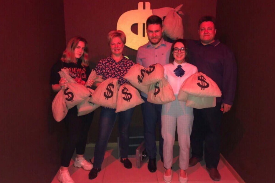 Квест в реальности Ограбление банка от компании Дом квестов Квест в реальности Ограбление банка от компании Дом квестов